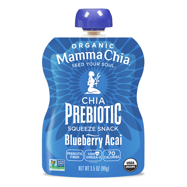 Blueberry Acai Organic Chia Prebiotic Squeeze