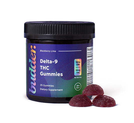 10mg Delta 9 THC Gummies (Blackberry Lime)