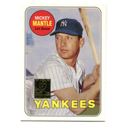 Mickey Mantle 1996 Topps #500 1969 Reprint Card