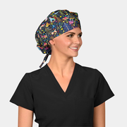 Magic in the Meadow - Poppy Bouffant Medical Scrub Hat