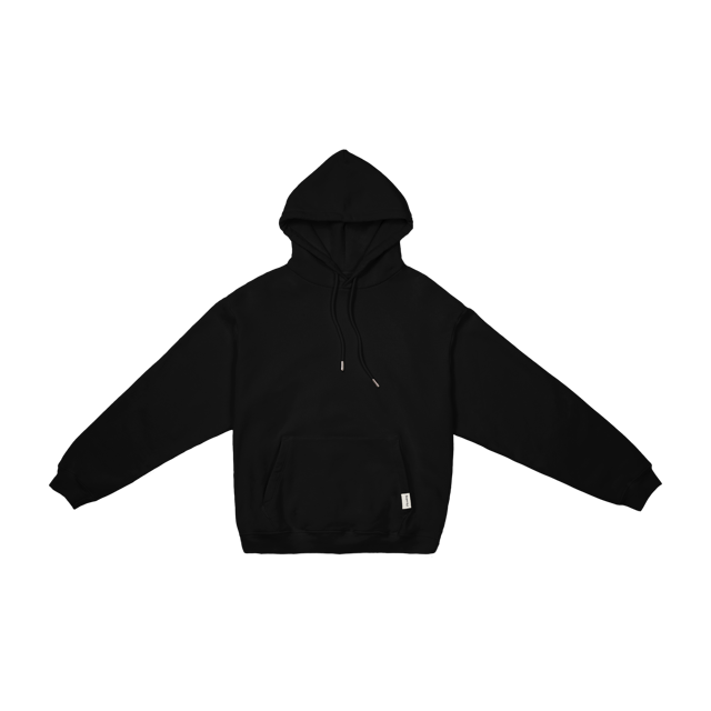 The Heavyweight Drawstring Hoodie in Black