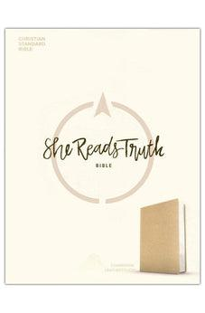 CSB She Reads Truth Bible, Champagne Gold LeatherTouch