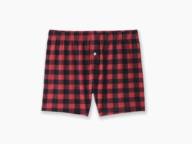 Slim Fit Boxer ~ Red Buffalo Check