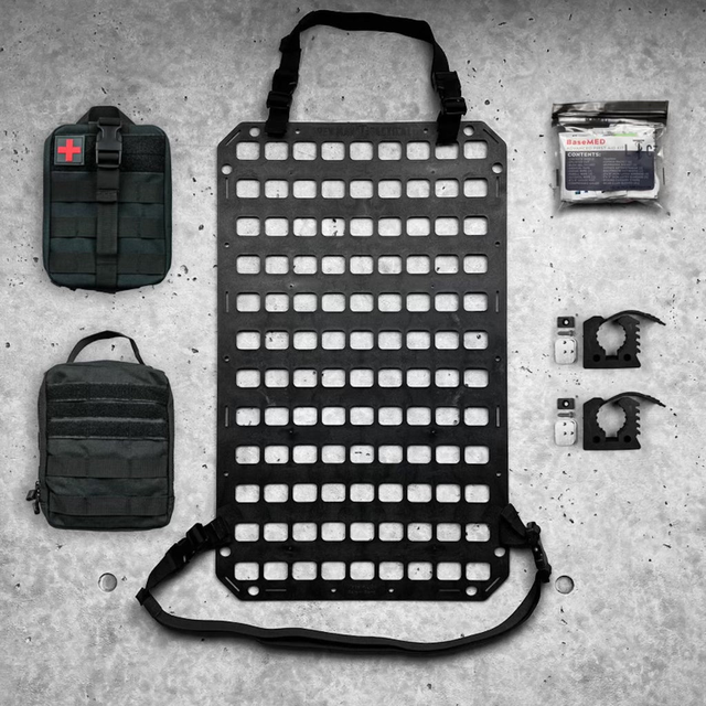 #101 Vehicle Seatback RMP™ Package - 15.25 X 25 RMP™ + RMP Straps™ [Headrest] + [Seat Bottom]