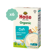 Holle Organic Whole Grain Oat Cereal - 6 Pack