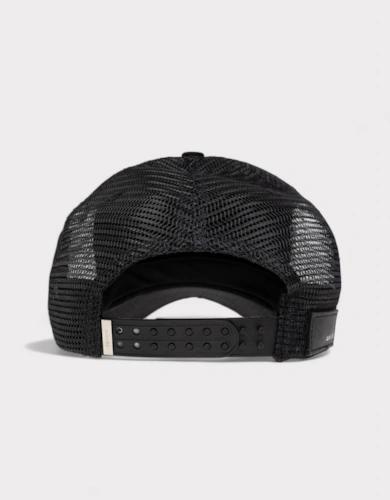 Amiri Wolf Logo Trucker Hat Black