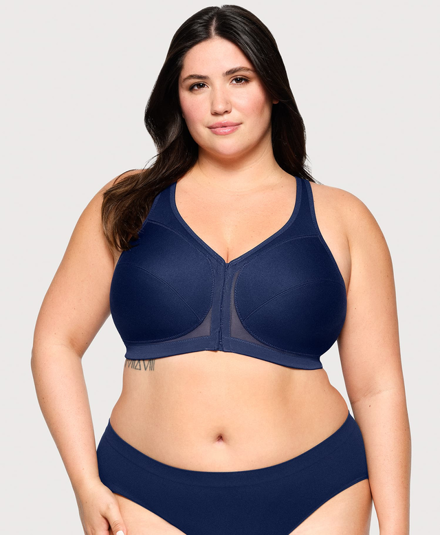 MagicLift Front-Closure Posture Back Bra Blue