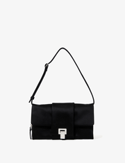 Flip Shoulder Bag in Satin