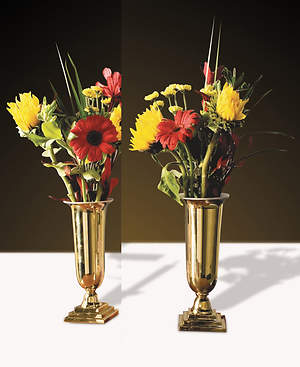 Sudbury LC914 Solid Brass Vases