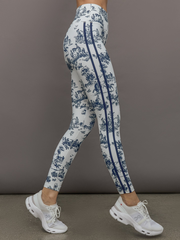 Toile High Rise Legging - Navy Toile