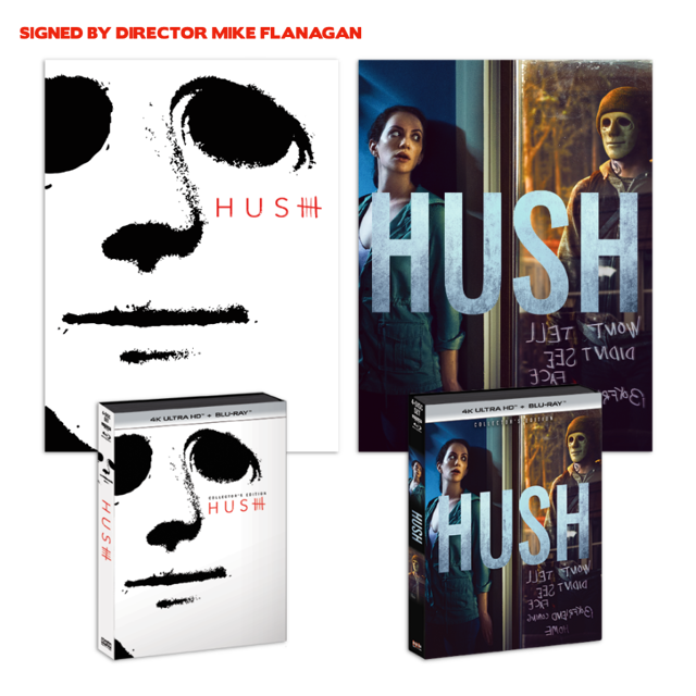 Hush [Collector's Edition] + 2 Exclusive Posters (One Signed) + Exclusive Slipcover
