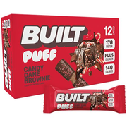 Built Puff Protein Bar - 16g Protein - Candy Cane Brownie (12 Bars)