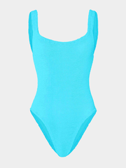 Square Neck Swim - Aqua