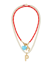 The Happy Cord Charm Necklace Duo