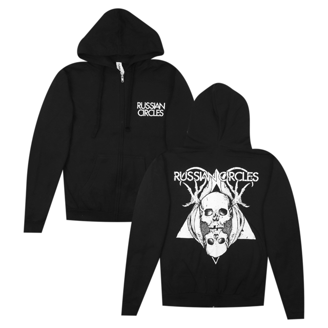 Skulls Black Zip Hood