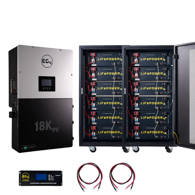 EG4 18KPV Hybrid Inverter System Bundle - [20.48 kWh - 61.44kWh] EG4 Lithium Powerwall