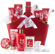 Japanese Cherry Blossom Bath Set - 25Pc Body Care Tote Kit