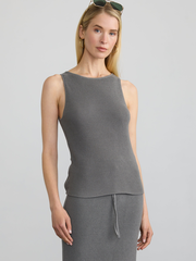 RIBBED COTTON TANK