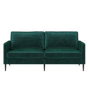 Ellie 3-Seater Velvet Sofa with Reversible Back Cushions