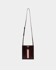 Beckett Crossbody Bag in Deep Burgundy Leather