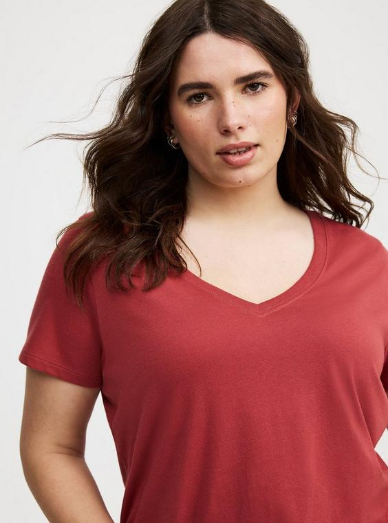 Girlfriend Signature Jersey V-Neck Tee