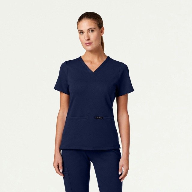 Cesi Slim ULTRAsoft Scrub Top - Black