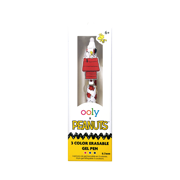 OOLY x Peanuts 3 Color Erasable Gel Pen