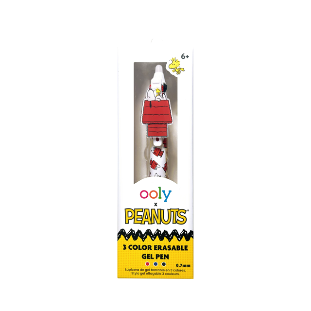 OOLY x Peanuts 3 Color Erasable Gel Pen