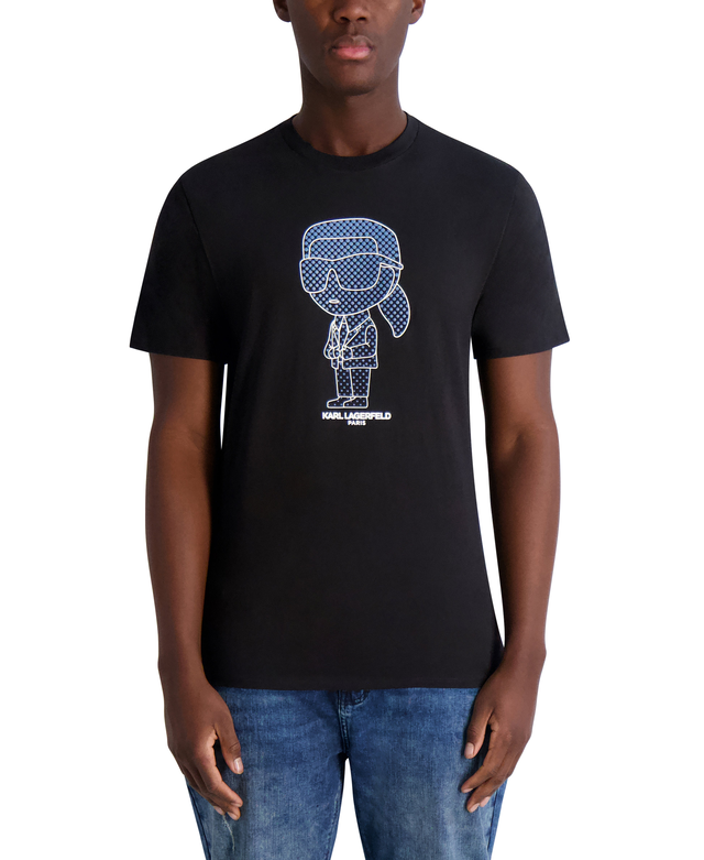 FLOCKED DOT KARL LOGO TEE