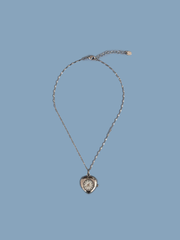 5 Min Away Watch Necklace - Silver