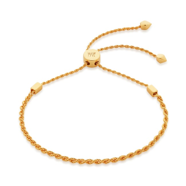 Gold Vermeil Corda Chain Friendship Bracelet