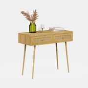 Sienna Rattan Dressing Table Desk