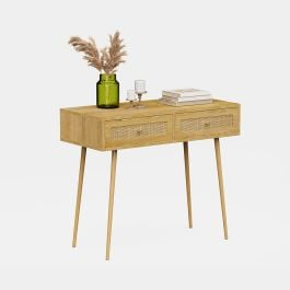 Sienna Rattan Dressing Table Desk