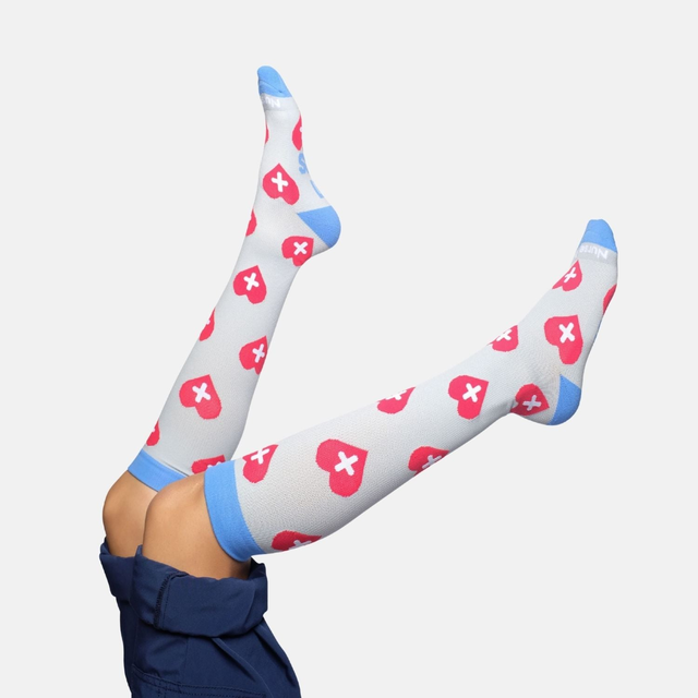 Hearts Compression Socks