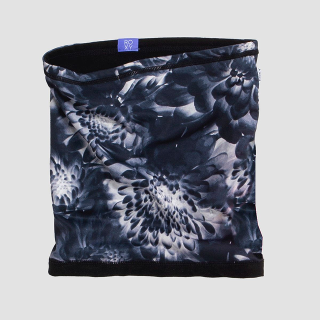 Roxy Lana Neck Warmer True Black Future Flower - Womens