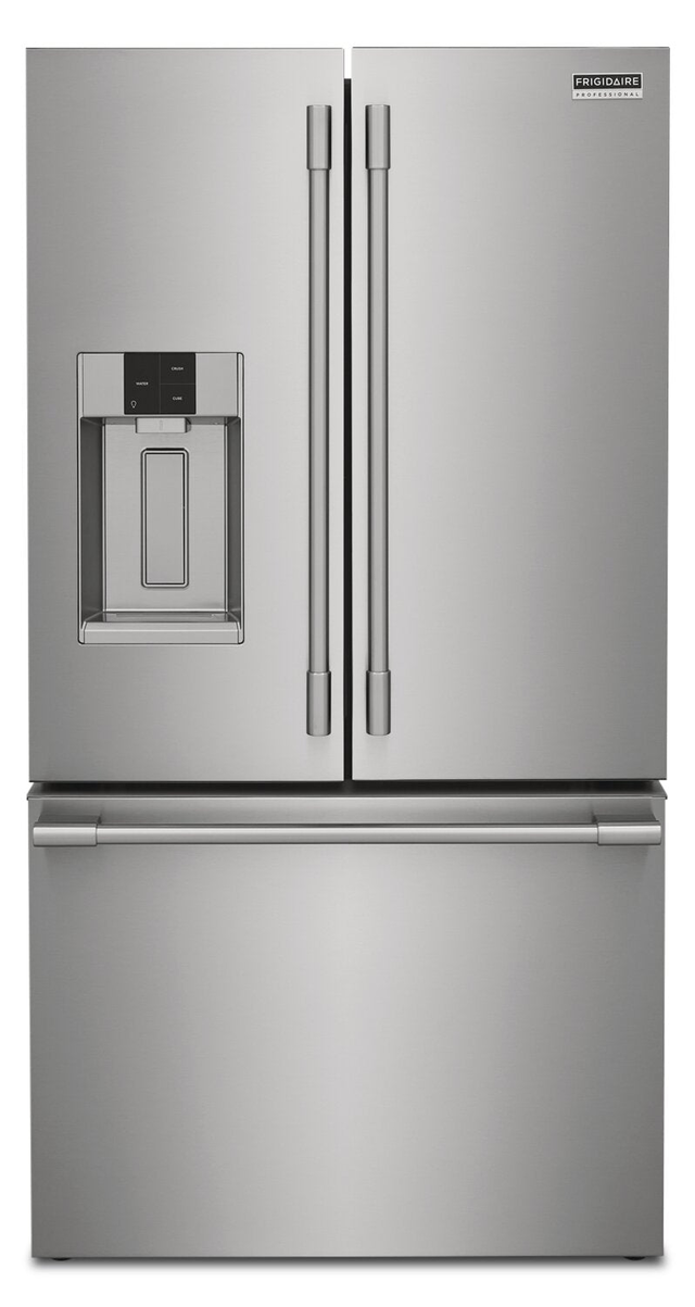 Frigidaire Professional 36" 22.6 Cu. Ft. Counter-Depth French-Door Refrigerator - Smudge-Proof® Stai… | Réfrigérateur Frigidaire Professional de 22,6 pi³ et de 36 po de profondeur comptoir à portes frança…