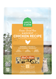 Open Farm Grain Free Harvest Chicken Recipe Freeze Dried Raw Cat Food