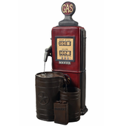 Teamson Home 42.01" Vintage Gas Pump Outdoor Water Fountain, Multi
