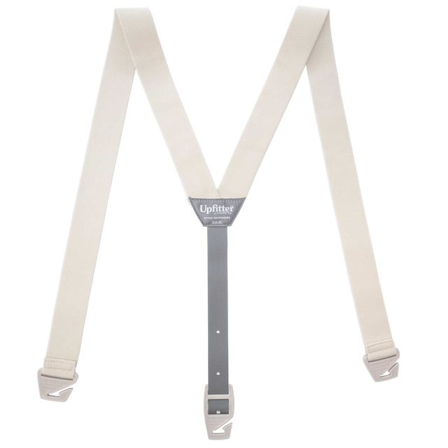 Upfitter® Belt Loop Suspenders - White/Dark Gray