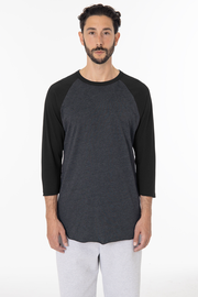 FF53 - 3/4 Sleeve Poly Cotton Raglan