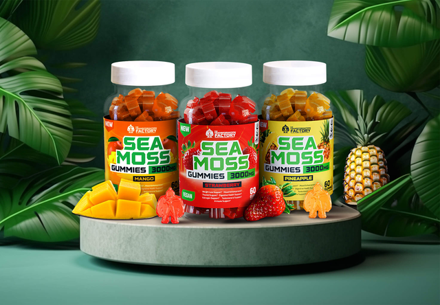 Delight Bundle - Mango, Pineapple & Strawberry Sea Moss Gummies - 3000Mg Per Serving