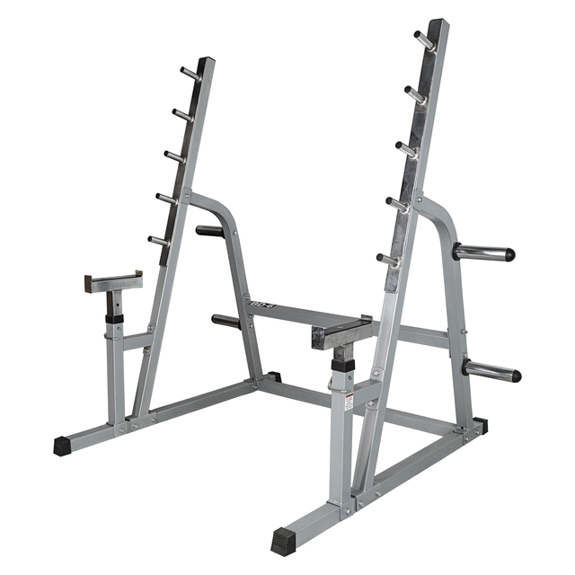 Squat - Bench Press Combo Rack w/ Plate Storage