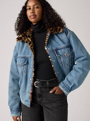 90s Fur Trucker Jacket