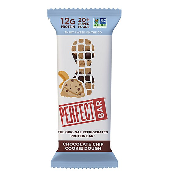 Perfect Bar Gluten-Free Chocolate Chip Cookie Dough Nut Butter Protein Bar - 2.2 Oz