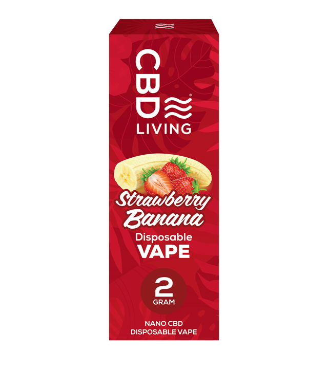 CBD Vape Disposable Strawberry Banana 2 Gram