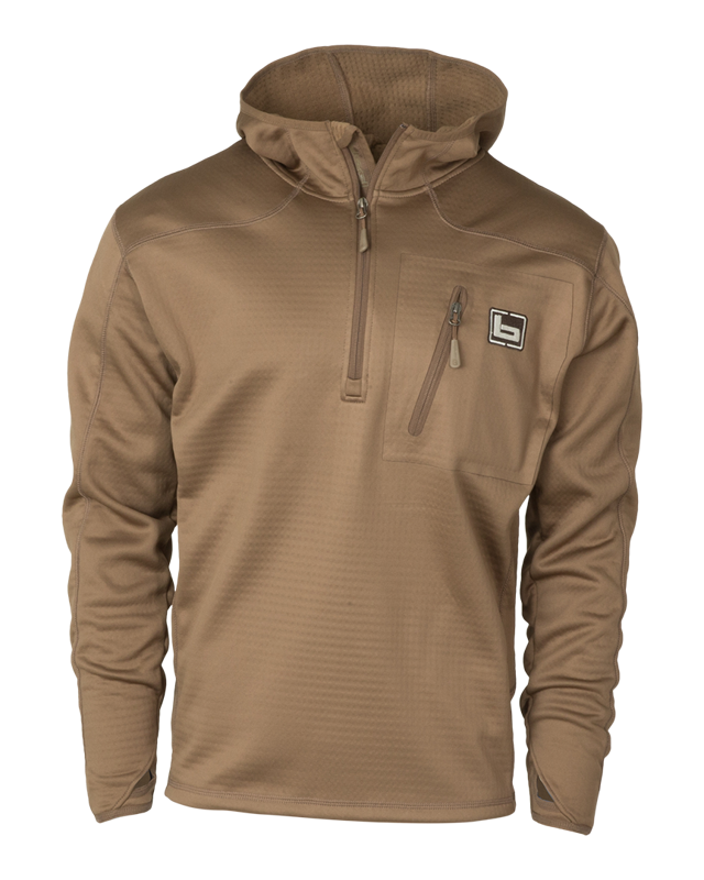 Hooded Mid-Layer Fleece Pullover