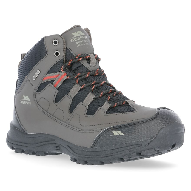 Trespass Mens Finley Mid Waterproof Hiking Boots