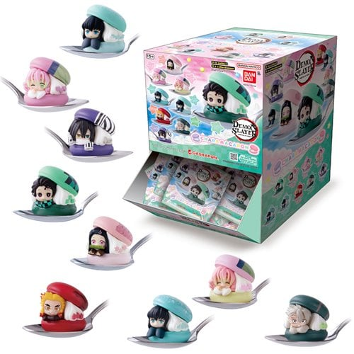 Demon Slayer Chara Macaron Blind Mini-Figure Display Case of 24