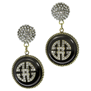 HEIDI DAUS®"Chinois Mystique" Crystal Shou Chinoise Dangle Earrings