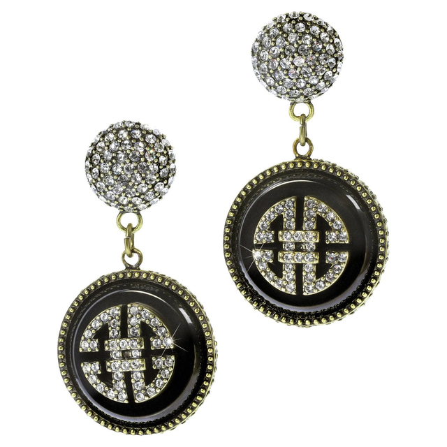 HEIDI DAUS®"Chinois Mystique" Crystal Shou Chinoise Dangle Earrings